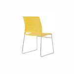 ARGO YELLOW Lightweight Stackable Chair - Desk Craft Multifunctional Office Chairs in Dubai (5)