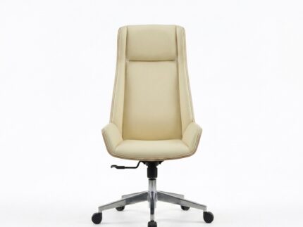 BENTO CREAM Low-Back and Full-Back Leather Chair