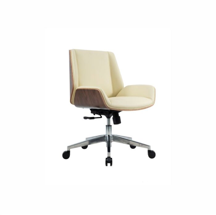 CH-269B BENTO CREAM Low-Back Leather Chair - Desk Craft Executive Office Furniture in Dubai