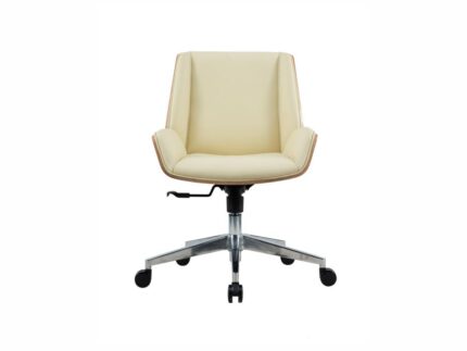 CH-269B BENTO CREAM Low-Back Leather Chair - Desk Craft Executive Office Furniture in Dubai