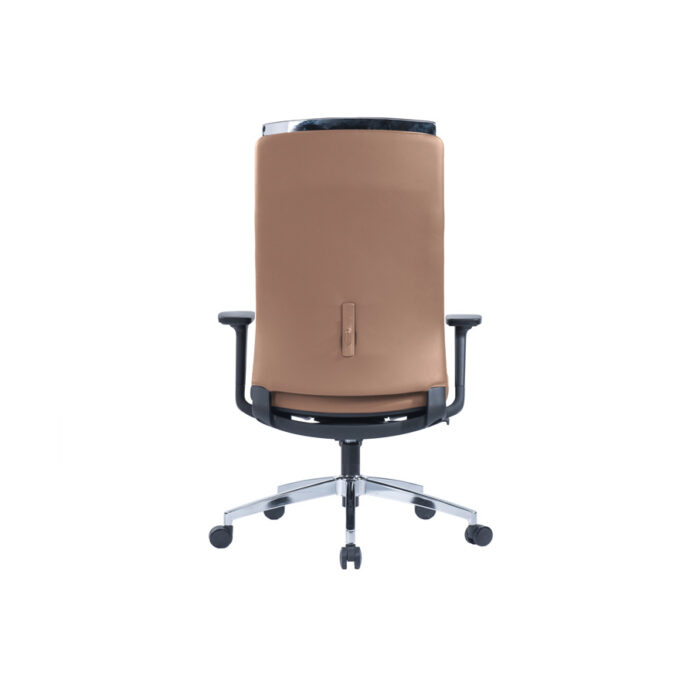CHARLTON Brown Full Back Ergonomic Leather Chair - Desk Craft Office Furniture in Dubai
