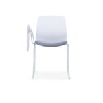 CRYSTAL White Frame Training Chair - Desk Craft Student and conference office chairs in Dubai