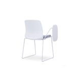 CRYSTAL White Frame Training Chair - Desk Craft Student and conference office chairs in Dubai