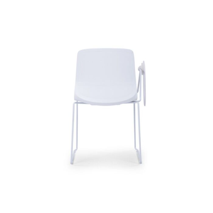 CRYSTAL White Frame Training Chair - Desk Craft Student and conference office chairs in Dubai