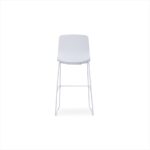 EMS-005C- Turner High White Bar Stool - Desk Craft Lounge Office Furniture in Dubai