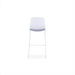 EMS-005C- Turner High White Bar Stool - Desk Craft Lounge Office Furniture in Dubai