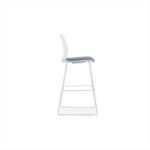 EMS-005C- Turner High White Bar Stool - Desk Craft Lounge Office Furniture in Dubai