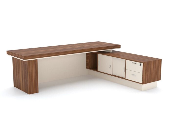 Energia Executive L-Shaped Desk - Desk Craft Office Furniture in Dubai