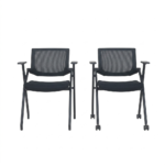 HY-128A- HAKKY Foldable Chair with and without wheels- Desk Craft Conference and classroom office furniture Dubai