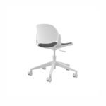 HY-833-5 TURNER White Swivel Chair - Desk Craft Office Furniture in Dubai