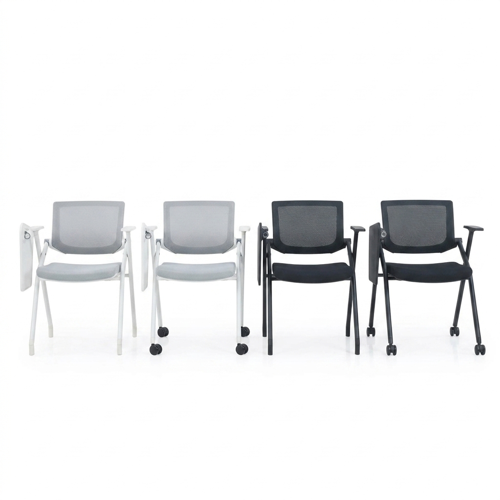 HAKKY Foldable Training Chair (with and without wheels),Colour Black and White HAKKY Foldable Training Chair (with and without wheels),Colour Black and White