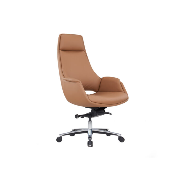 MERINO Brown High Back Leather Chair