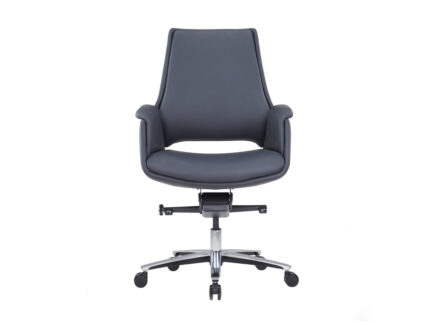 MERINO Black Low Back Leather Chair - Desk Craft Office Furniture in Dubai