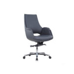 MERINO Black Low Back Leather Chair - Desk Craft Office Furniture in Dubai