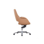 MERINO Brown Low Back Leather Chair - Desk Craft Office Furniture in Dubai