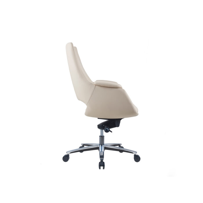 MERINO BEIGE Low Back Leather Chair - Desk Craft Office Furniture in Dubai