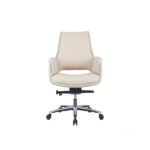 MERINO BEIGE Low Back Leather Chair - Desk Craft Office Furniture in Dubai