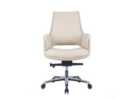 MERINO BEIGE Low Back Leather Chair - Desk Craft Office Furniture in Dubai