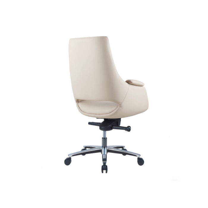 MERINO BEIGE Low Back Leather Chair - Desk Craft Office Furniture in Dubai