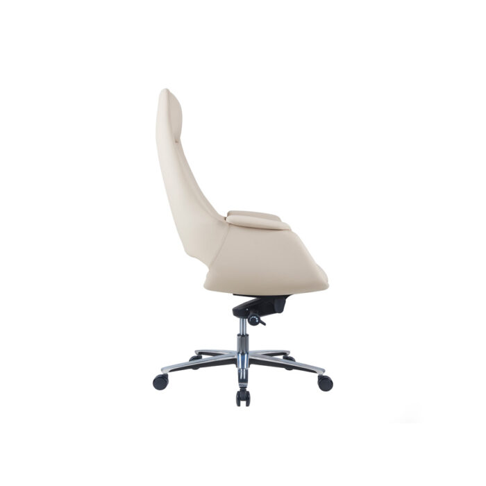 MERINO BEIGE High Back Leather Chair - Desk Craft Office Furniture in Dubai
