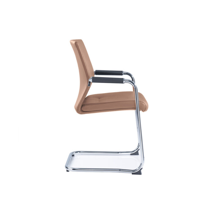 ROVER Leather Visitor Chair - Desk Craft Meeting Office Furniture in Dubai