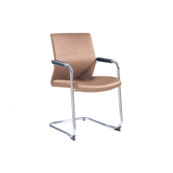 ROVER Leather Visitor Chair - Desk Craft Meeting Office Furniture in Dubai