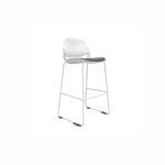 TURNER White High Bar Stool - Desk Craft Lounge Office Furniture in Dubai