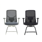 VIGO GREYBlack Frame Mesh Visitor Chair