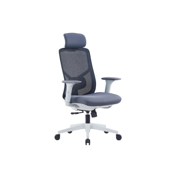 ORGO Grey Frame Full Back Mesh Chair - Desk Craft Adjustable Office Furniture in Dubai