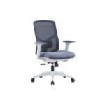 VIGO Grey Frame Low Back Ergonomic Mesh Chair - Desk Craft Adjustable Office Furniture in Dubai