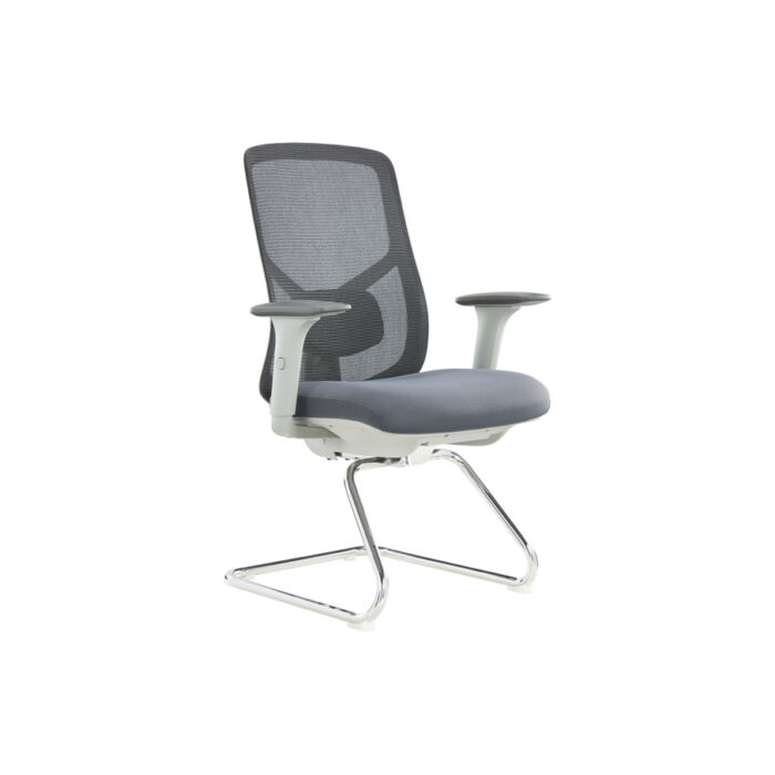 ORGO Grey Frame Mesh Visitor Chair - Desk Craft Office Furniture in Dubai