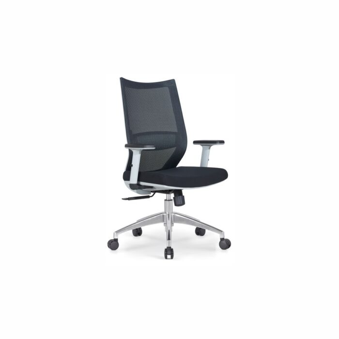 WORKON White Mid Back Frame Mesh Chair - Desk Craft Ergonomic Office Furniture in Dubai