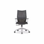 WORKON White Mid Back Frame Mesh Chair - Desk Craft Ergonomic Office Furniture in Dubai