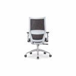 WORKON White Mid Back Frame Mesh Chair - Desk Craft Ergonomic Office Furniture in Dubai
