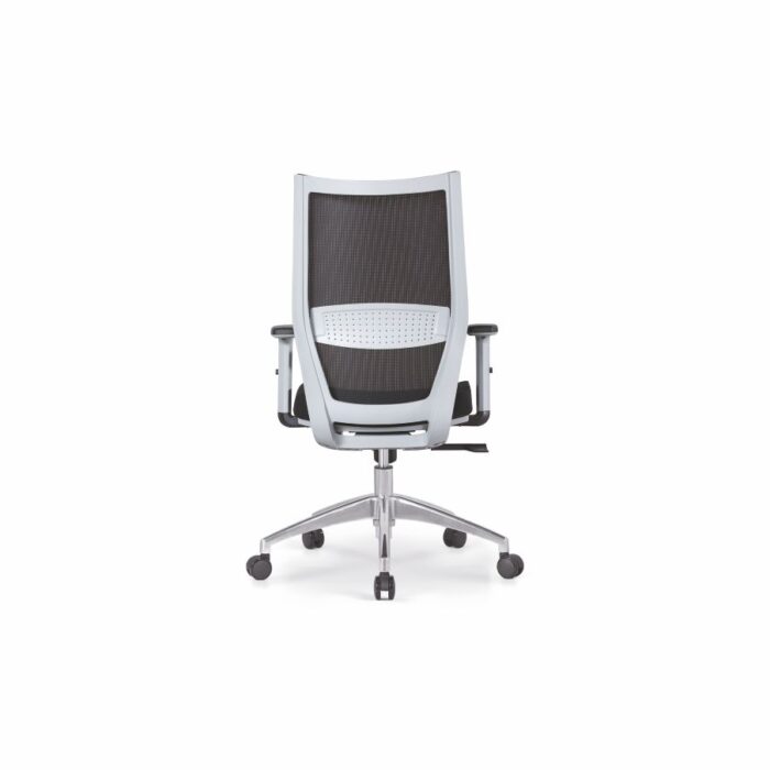 WORKON White Mid Back Frame Mesh Chair - Desk Craft Ergonomic Office Furniture in Dubai