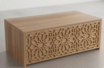 ArtisanHaven Geometric Lattice Coffee Table