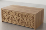 ArtisanHaven Geometric Lattice Coffee Table