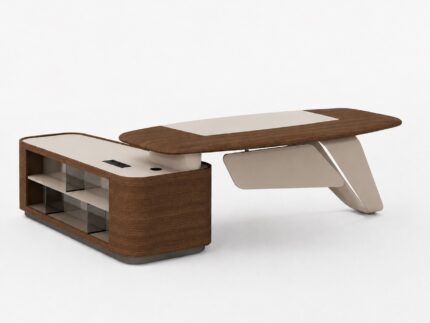 Aviva Modern Executive Coffee Table with Storage Cabinet