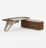 Aviva Modern Executive Coffee Table with Storage Cabinet