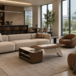 Aviva Modern Executive Coffee Table with Storage Cabinet