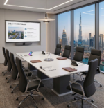 DuroFlex Matte White 10-12 Seater Executive Conference Table
