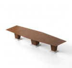 DuroFlex Premium 10-12 Seater Boat-Shaped Executive Conference Table