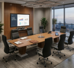 DuroFlex Premium 10-12 Seater Boat-Shaped Executive Conference Table