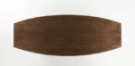 DuroFlex Walnut Boat-Shaped Executive Conference Table