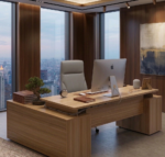 Imperial L-Shaped Executive CEO Desk – Premium Wood Edition - Image 2