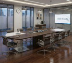 LuxPremium Modular Wooden Conference Table for Office