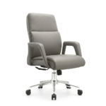 MEXUS Mid-Back / Full-Back Executive Office Chair – Ergonomic Grey Leather - Image 3