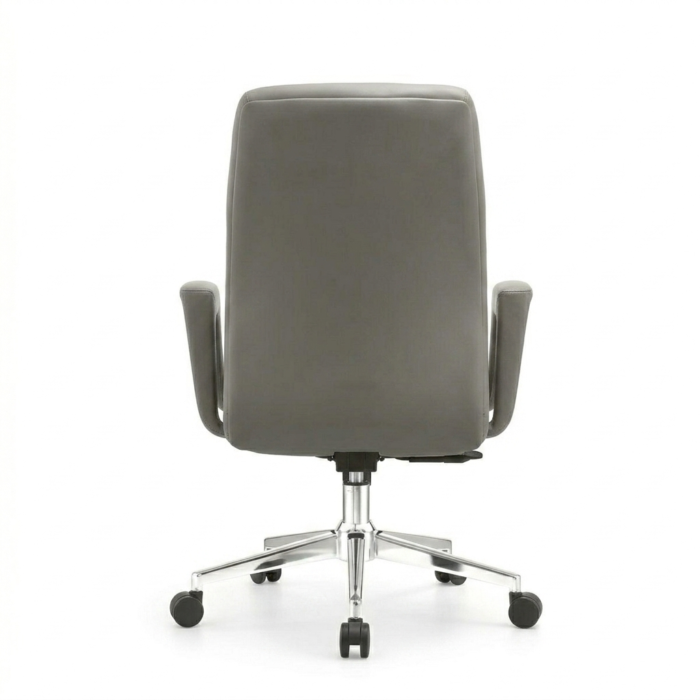 MEXUS Mid-Back Executive Office Chair – Ergonomic Grey Leather