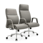 MEXUS Mid-Back / Full-Back Executive Office Chair – Ergonomic Grey Leather - Image 2