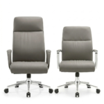 MEXUS Mid-Back / Full-Back Executive Office Chair – Ergonomic Grey Leather
